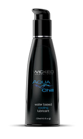 Wicked Aqua Chill - Cooling Water Based Lubricant 120 ml (4 oz) Water Based Lube